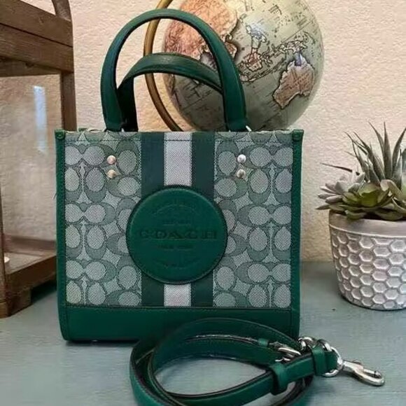 Coach Handbags - coach Dempsey Tote Bag In Signature Jacquard With Stripe And Coach Patch c8417
